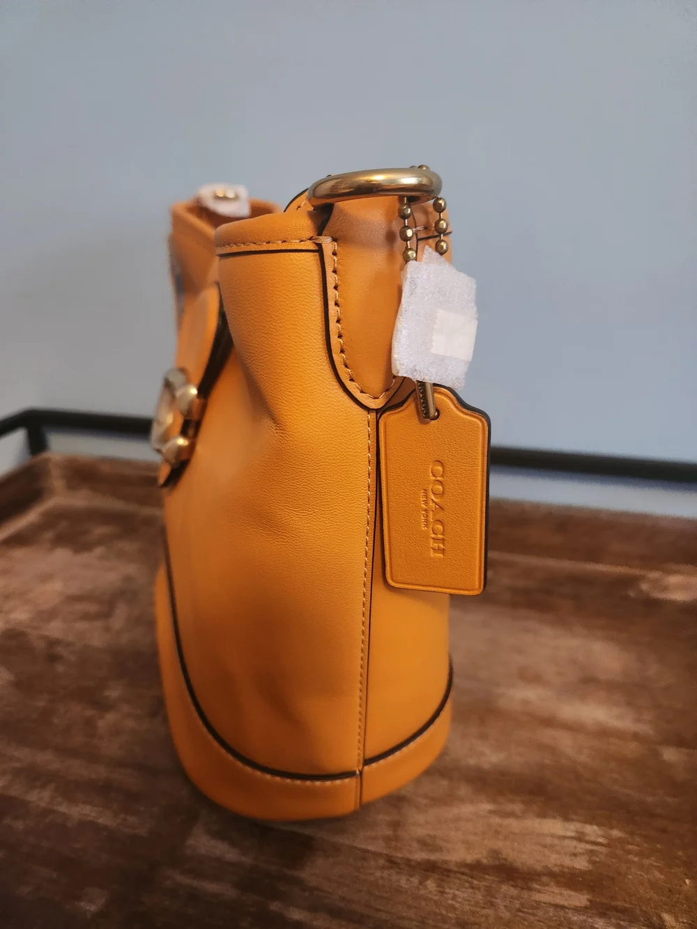Coach TALI BUCKET BAG IN PAPAYA NWT